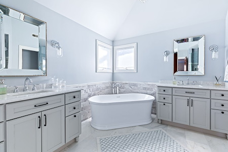 Primary Bathroom Complete Reconfiguration and Remodel in Naperville, IL